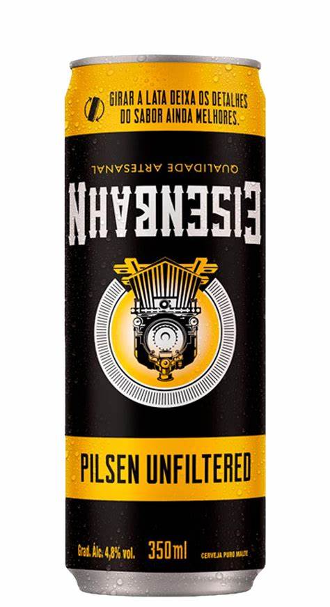 Cerveza Eisenbahn Unfiltered Lata de 350 ml.