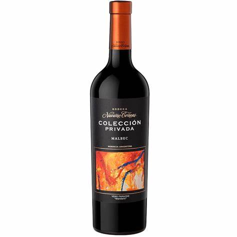 Vino Tinto Navarro Correas malbec coleccion privada de 750 ml.