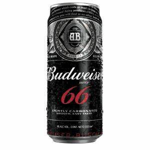 Cerveza Budweiser 66 Lata de 310 ml.