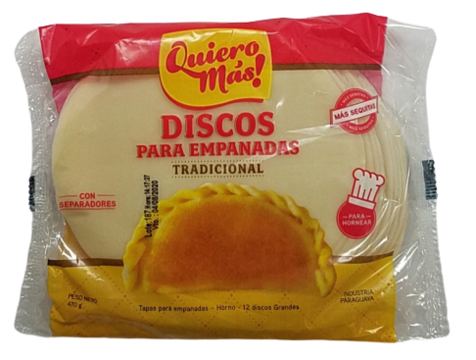 Disco Quiero Mas para Hornear Super x 12 uni.