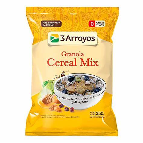 Granola Tres Arroyos Cereal Mix de 350 gr.