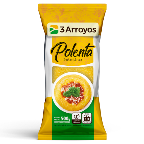 Polenta Tres Arroyos Instantanea de Maiz de 500 gr.