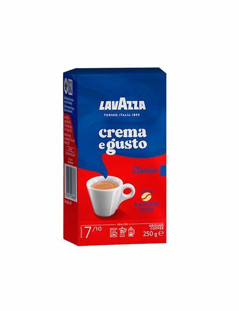 Cafe Lavazza Crema e Gusto Clasico de 250 gr.