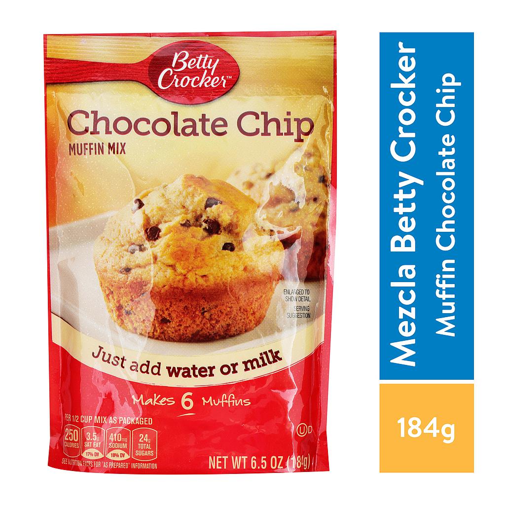 Mezcla para Muffin Betty Crocker Chocolate Chip Mix 184 gr.