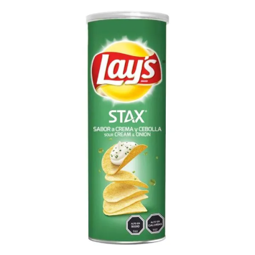 Papas Fritas Lays Stax Crema Cebolla de 134 gr.