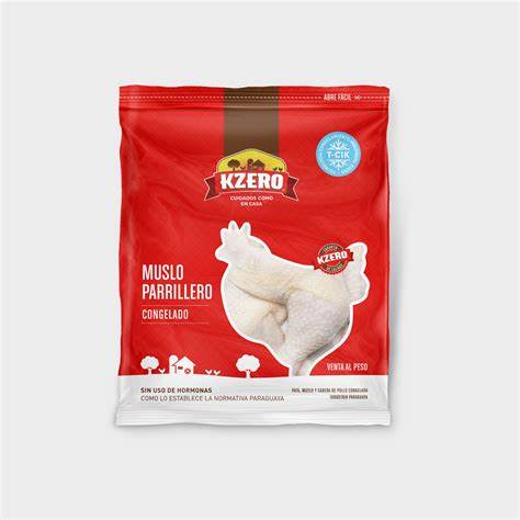 MUSLO PARRILLERO EN PAQUETE KZERO POR KILO CONT. 2 MUSLOS