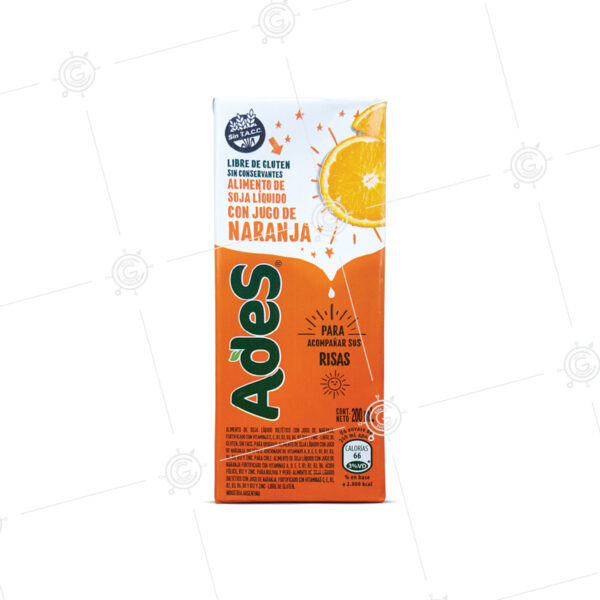 Jugo Ades Naranja Multi 10 de 200 ml.