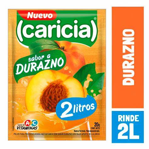 Refresco Caricia Durazno de 20 gr.