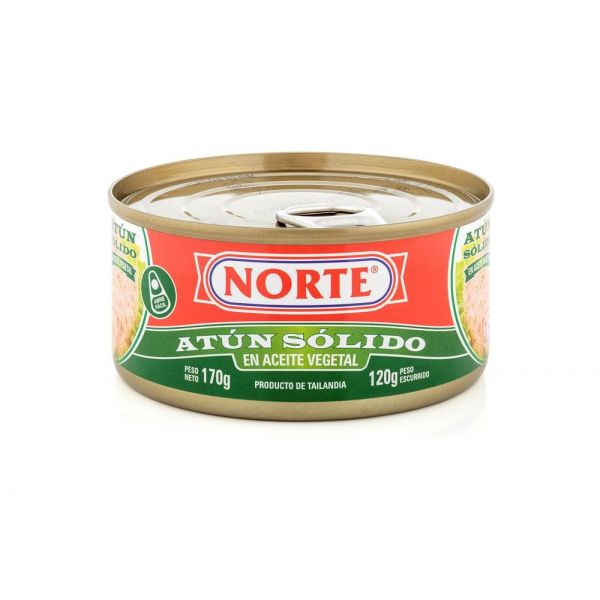 ATUN NORTE SOLIDO EN ACEITE 170GR