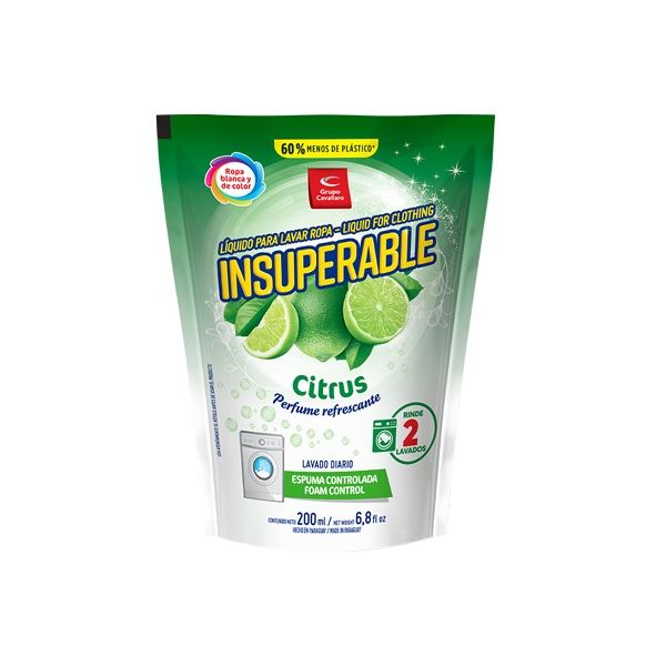 JABON LIQUIDO INSUPERABLE CITRUS 800ml