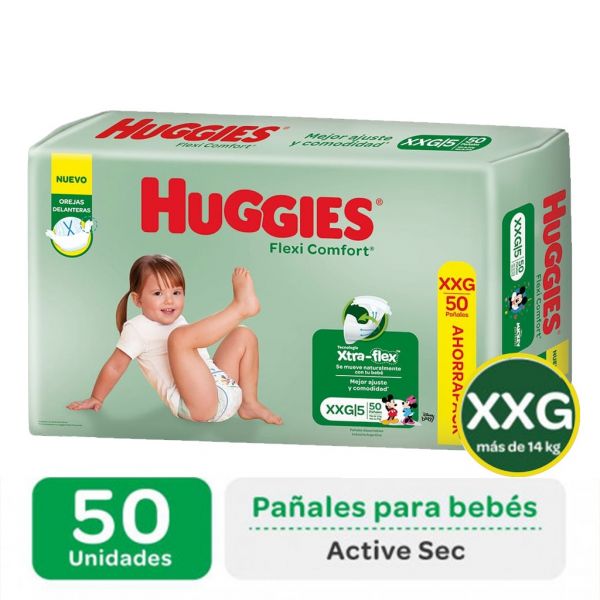 PAÑAL HUGGIES ACTSEC XXG AHORRO 50UN
