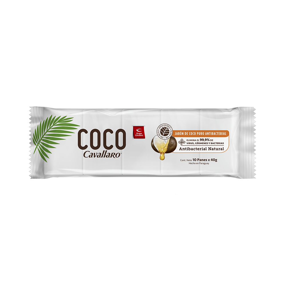 JABON COCO PURO CAVALLARO 10X40 GR