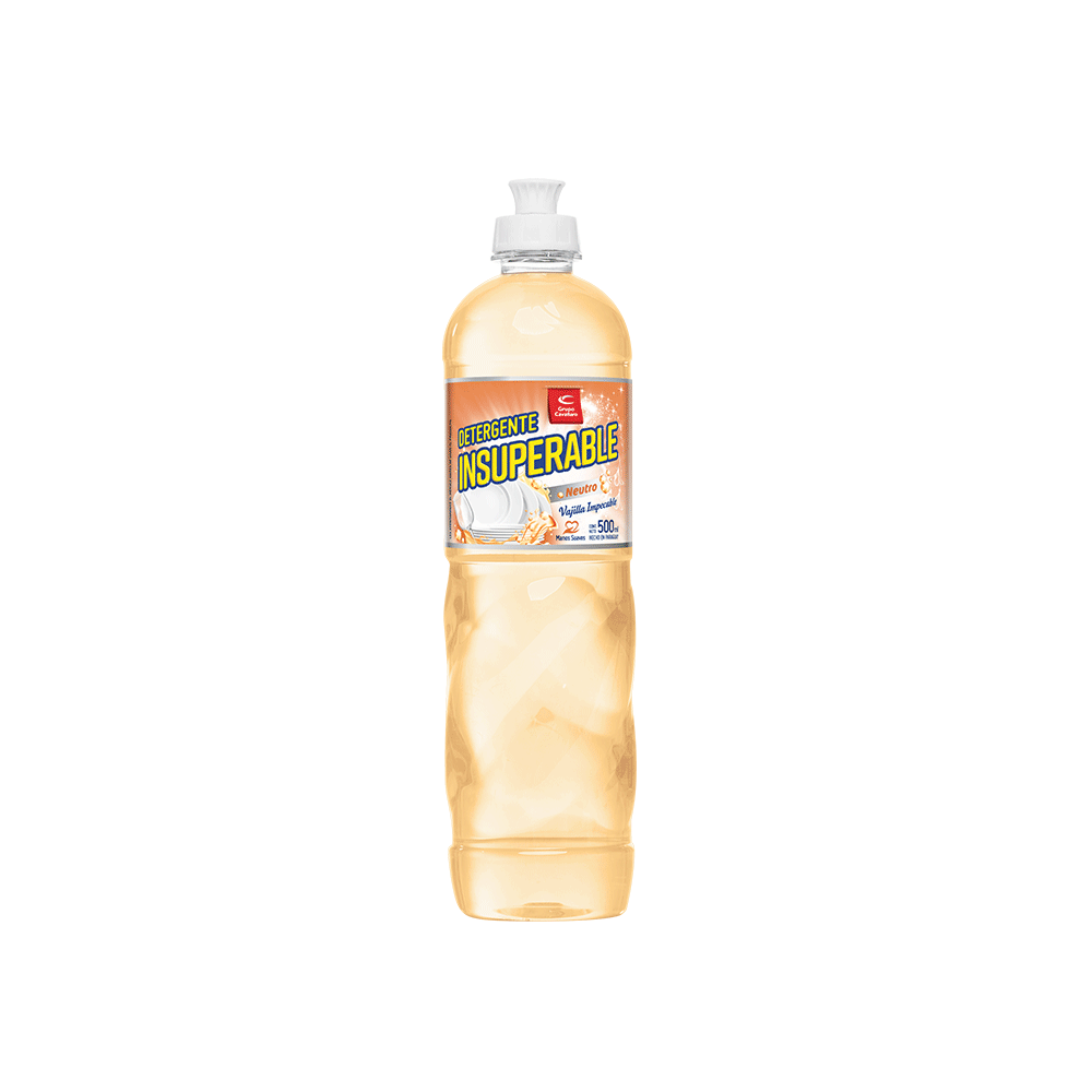 DETERGENTE LAVAVAJILLAS INSUPERABLE Neutro Botella 500ml.