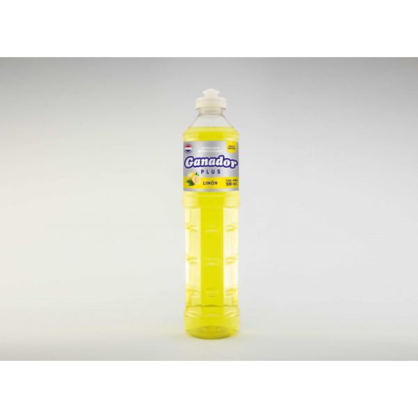 DETERGENTE GANADOR LIMON 500 ML