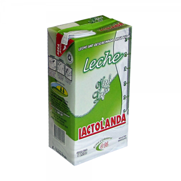 LECHE LACTOLANDA LARGA VIDA DESCREMADA 1 LT