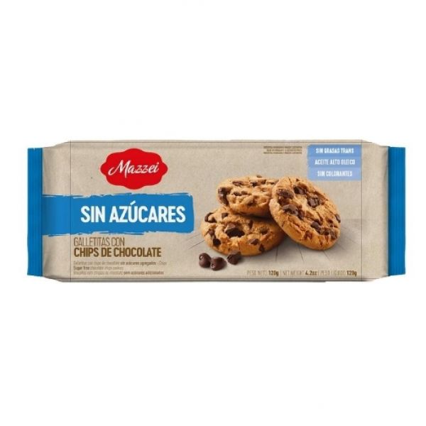 GALLETITA MAZZEI C/CHOCO.S/AZUCAR 120gr