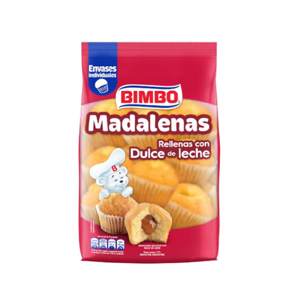 MADALENAS DULCE DE LECHE BIMBO 180 GR