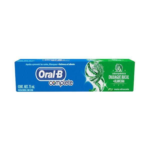 PASTA DENTAL ORAL B COMPLETE MENTA REFRESC. 90 GR