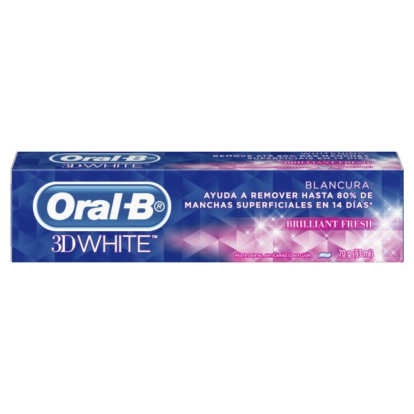 PASTA DENTAL ORAL B 3D WHITE 70 GR