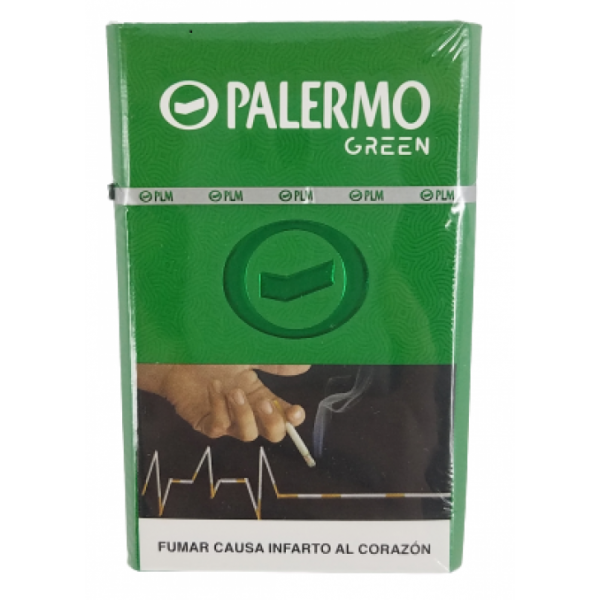 CIGARRILLO PALERMO GREEN MENTHOL 20'S