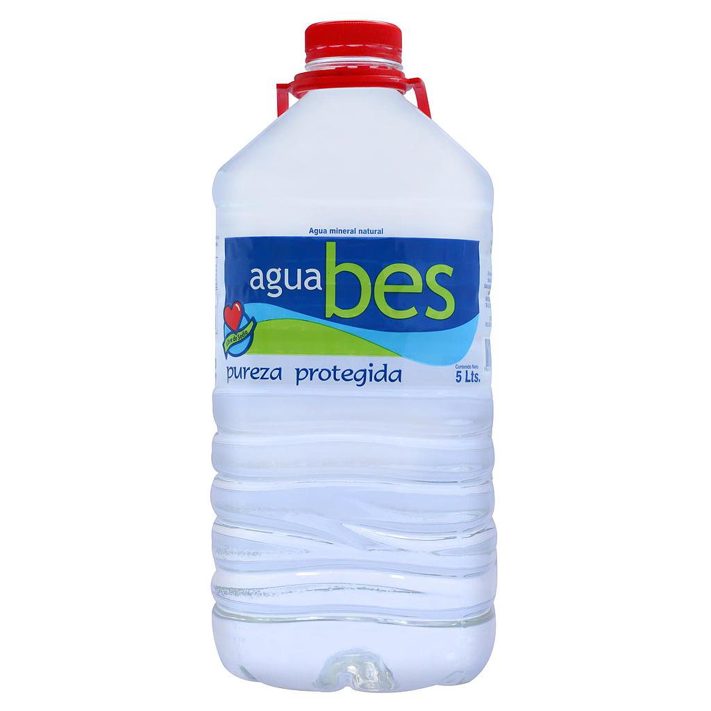 AGUA MINERAL BES NATURAL SIN GAS BOTELLA 5LT