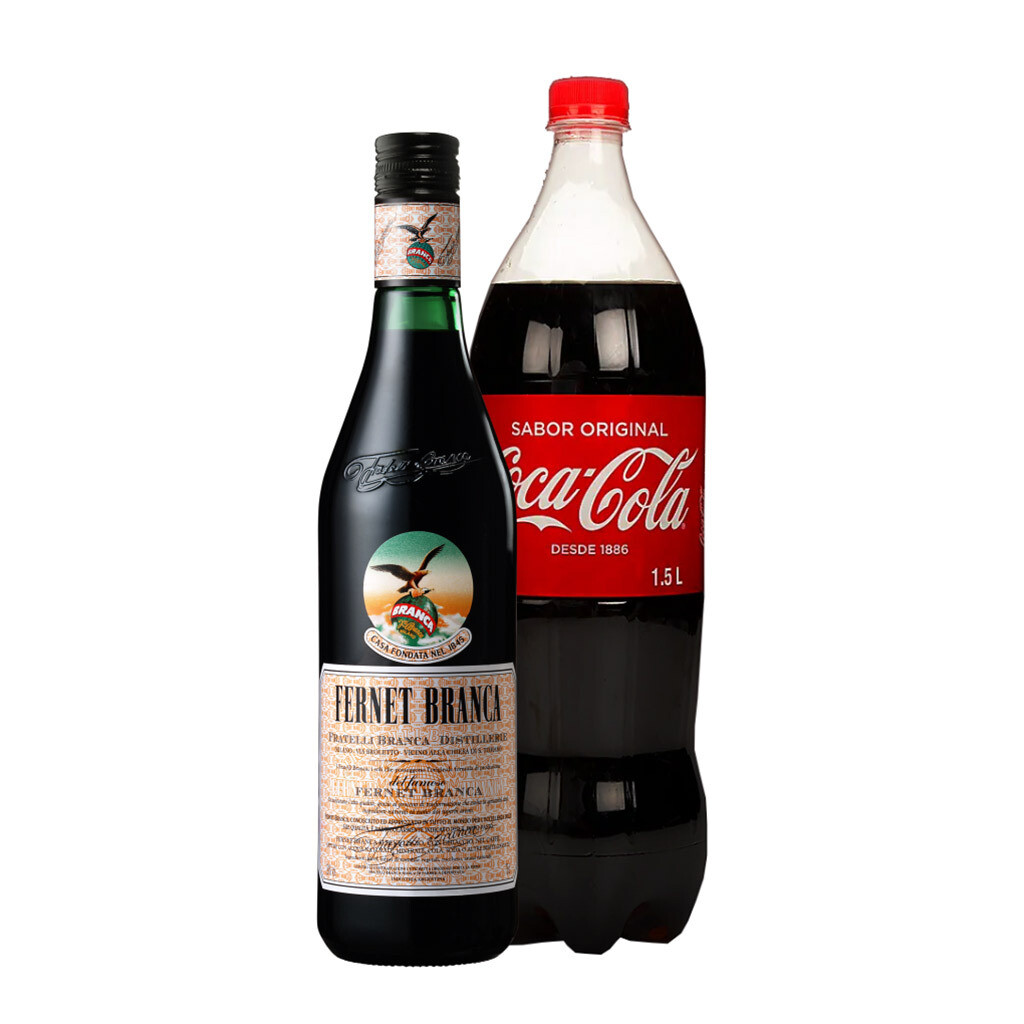 KIT FERNET BRANCA x750cc + COCA COLA 1.5 lt