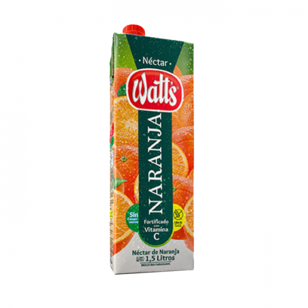 Jugo Watts Nectar naranja de 1500 ml.