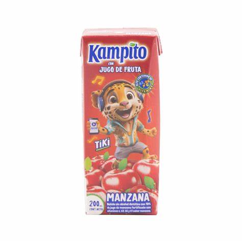 Jugo Kampito Tetra Manzana De 200 ml.
